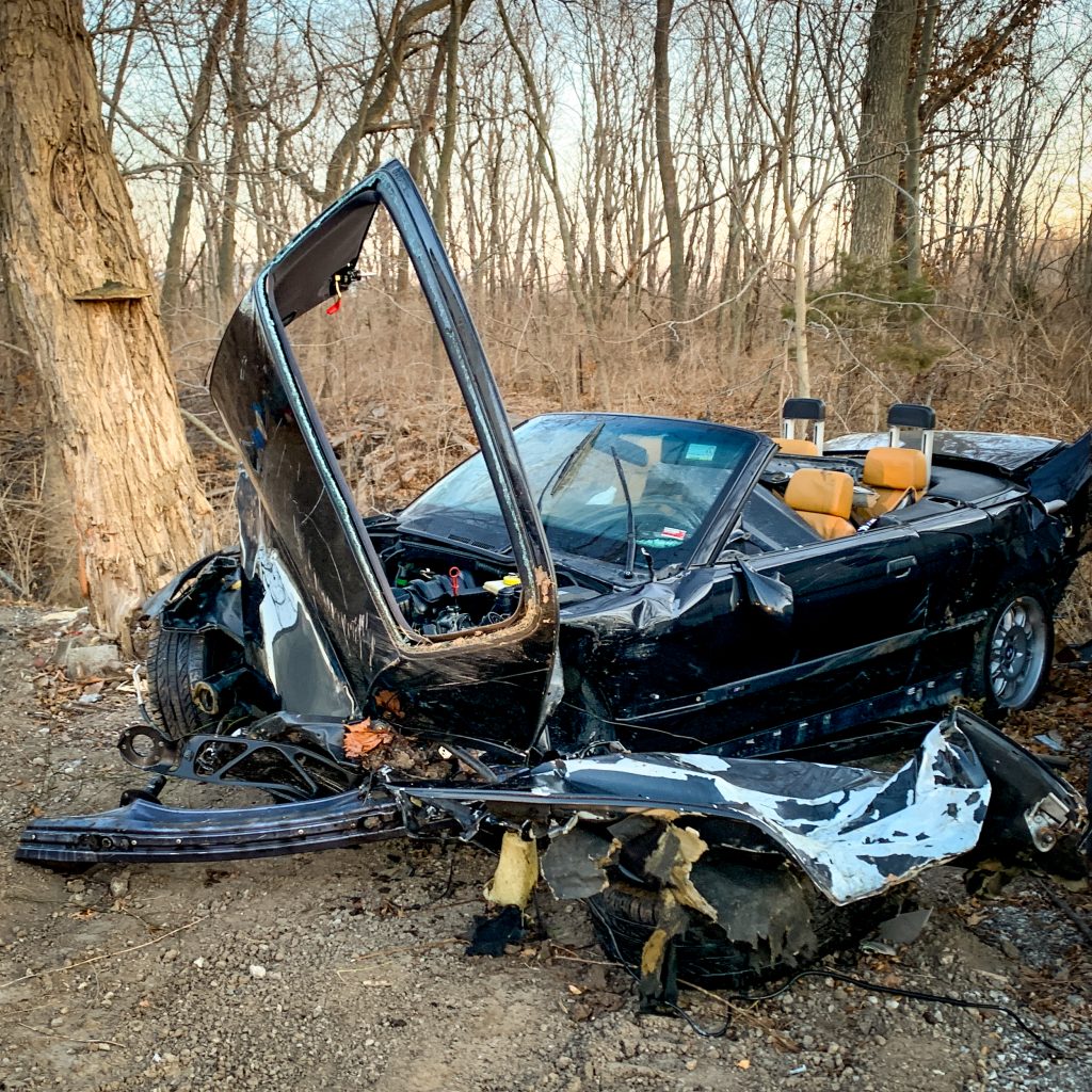 1998 BMW M3 Black-04 totaled